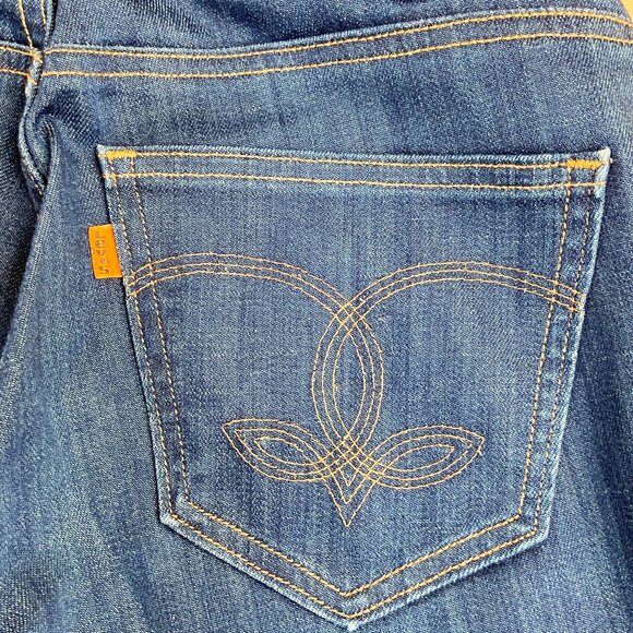 Levi's Orange Tab 1970's Flare Jeans - Size 4/27 - Picture 5 of 6